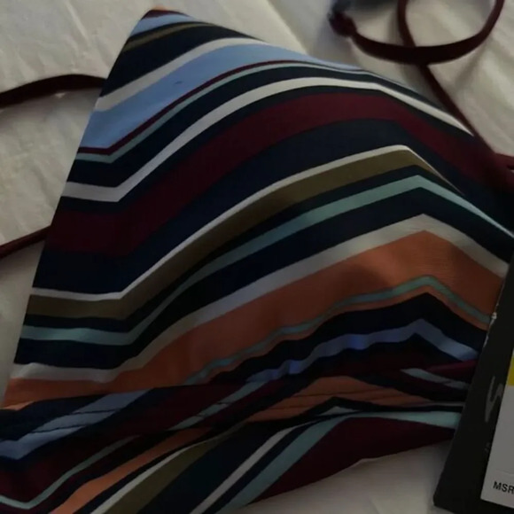 Massimo Chevron Bikini Top Size Medium NWT - Picture 4 of 6
